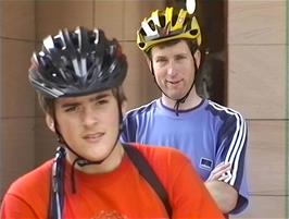 Luke and Michael at Carbisdale Castle Youth Hostel